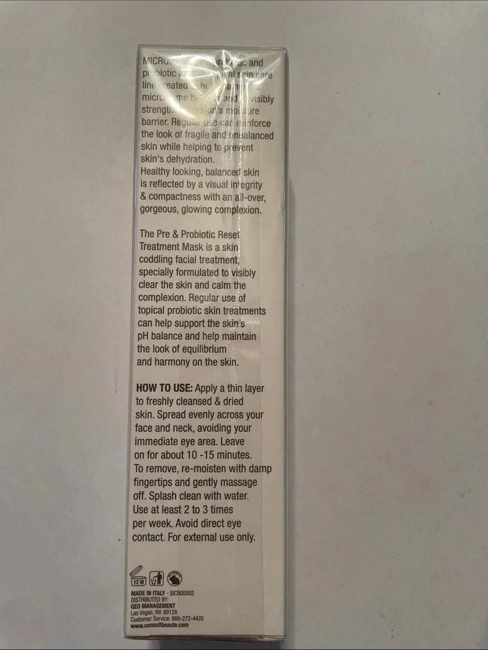 Reset Treatment Mask – White